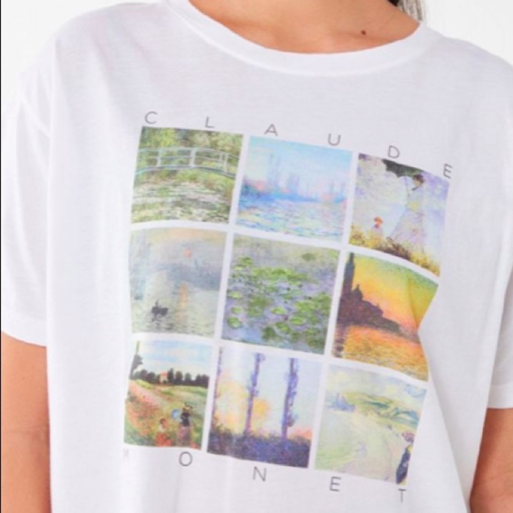 urban outfitters claude monet graphic t-shirt